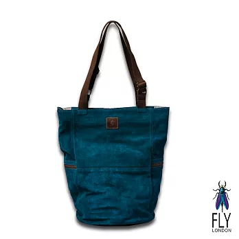 Fly London - 旅行用長筒型可調式購物托特包 - 青石綠青石綠