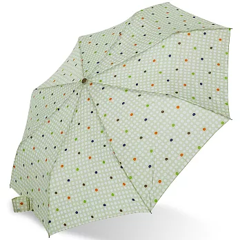 【rainstory】樂活點點(粉綠)抗UV隨身自動傘