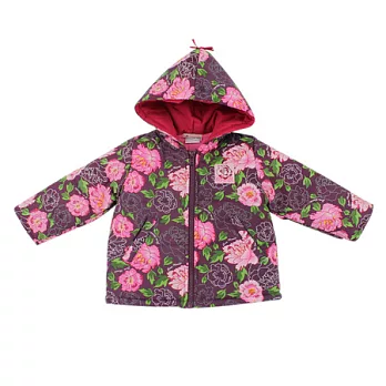 【愛的世界】防風舖棉搖粒絨連帽外套-台灣製-105紫色