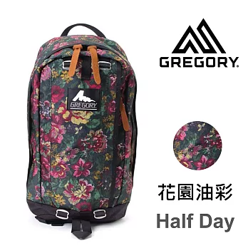 【美國Gregory】Half Day日系休閒後背包19L-花園油彩