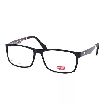 5TH 美國潮流 高清TR輕量膠框平光眼鏡9078-4外黑內白