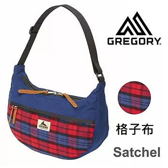 【美國Gregory】Satchel日系休閒斜肩包-格子布-M