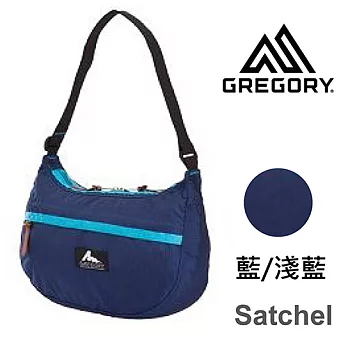 【美國Gregory】Satchel日系休閒斜肩包-藍/淺藍-M