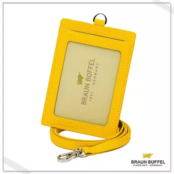 BRAUN BUFFEL‧德國小金牛 -提貝里烏斯系列證件夾- 太陽黃