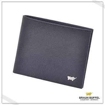 BRAUN BUFFEL‧德國小金牛 -提貝里烏斯系列五卡透明窗短夾- 質感黑