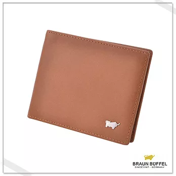 BRAUN BUFFEL‧德國小金牛 - 艾爾巴系列六卡鐵夾- 焦糖棕