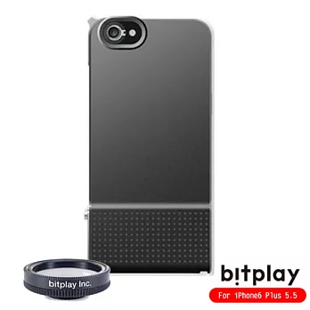 bitplay SNAP!6 iPhone6 Plus 5.5吋金屬質感相機快門手機殼+三倍望遠鏡頭組(黑色)