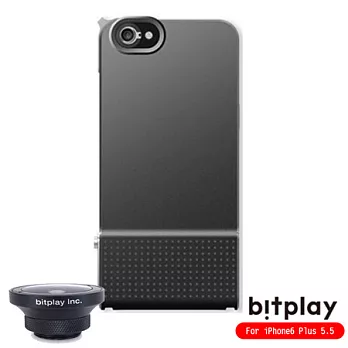 bitplay SNAP!6 iPhone6 Plus 5.5吋 金屬質感相機快門手機殼+魚眼微距鏡頭組(黑色)