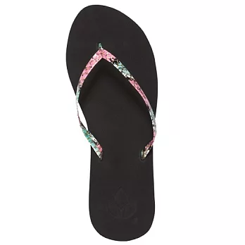 REEF纖細織帶人體工學舒適女款人字拖.黑/彩色6黑/彩色