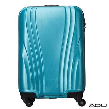 AOU微笑旅行 尊龍傳說16吋超大容量防刮超輕量可登機行李箱 (土耳其藍) 90-015D