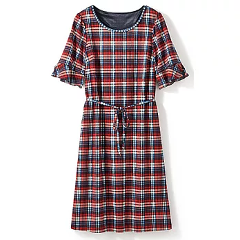 15秋預購【cecile】秋色印花五分袖洋裝(B款)MB