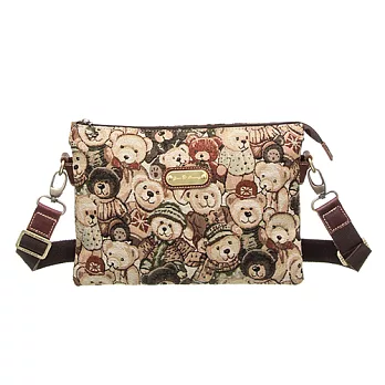 DAV DANNY 大衛丹尼 多多熊系列-極簡風多夾層側背包-898