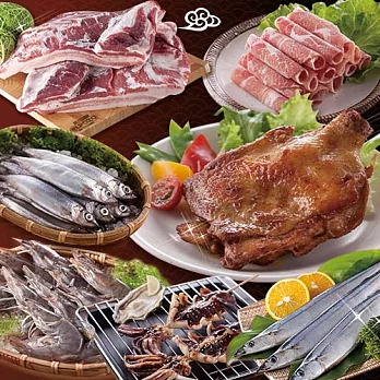 【鮮魚屋】伊比利亞豬中秋烤肉小資7件2.4kg