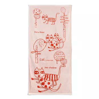 觸碰的療癒 橘色純棉巾(拉瑪爾浴巾)