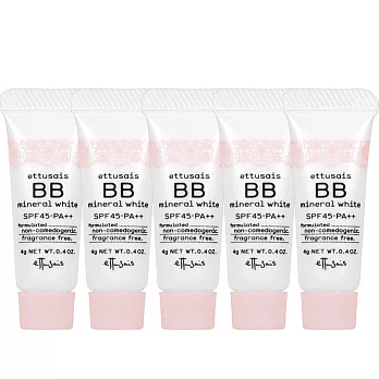 ETTUSAIS 艾杜紗 高機能美 白礦物BB霜SPF45/PA++(#20自然膚色)(4g)*5
