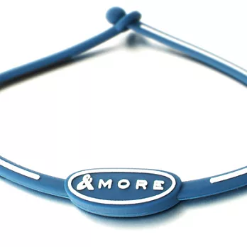 【＆MORE愛迪莫】KADORI鈦鍺運動項鍊藍色45cm