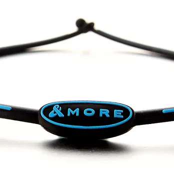 【&MORE愛迪莫】KADORI鈦鍺運動項鍊(黑炫風系列)耀眼藍55cm