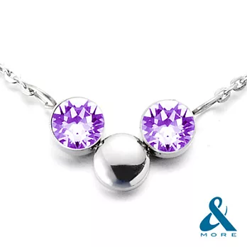 【＆MORE】愛迪莫鈦鍺-Galaxy星河鍺項鍊永恆星(璀璨紫)