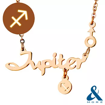 【＆MORE】愛迪莫鈦鍺-射手座守護神鍺項鍊-邱彼特