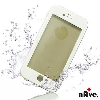 【nAve】iPhone6Plus防水手機殼(3色)白