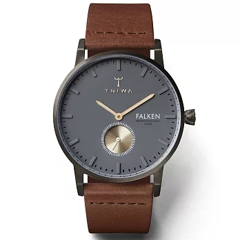 TRIWA 北歐設計瑞典品牌FALKEN系列WALTER(鐵灰/咖啡 TWFAST102-CL010213)