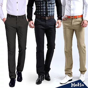 長褲 純棉印花男士商務長褲 三色-HeHa-31(深灰）