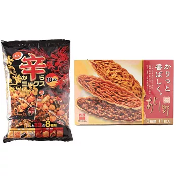 【UH】 辣味什錦豆菓子+船形餅精選組合