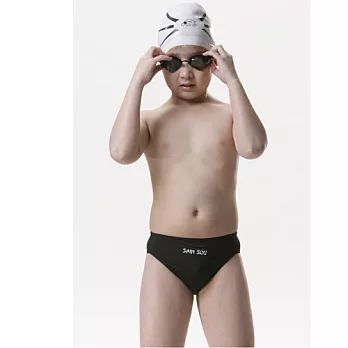 【SAIN SOU】競賽/泳隊/兒童三角泳褲附泳帽(兩件)A67203115印花