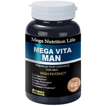 美國Mega Nutrition Life 男士多維綜合維他命錠60顆