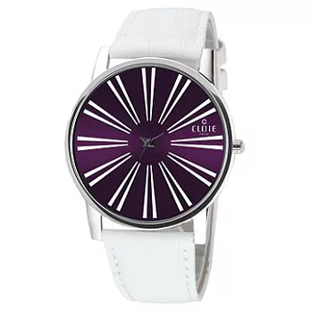 【CLOIE】活力無限晶鑽時尚腕錶-紫/43mm CL10025-IM04