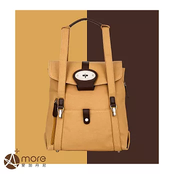 Amore 愛加・小貝克 三用後背包-卡其