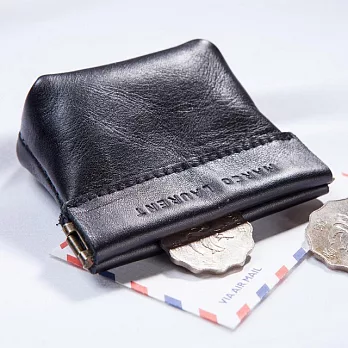 【UH】MARCO LAURENT - 牛皮手工零錢包(三色可選) - 黑色