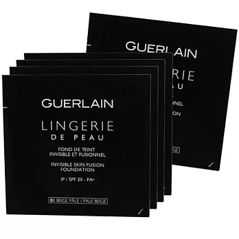 GUERLAIN嬌蘭 輕裸感粉底液SPF20/PA+(1.5ml)*5#01