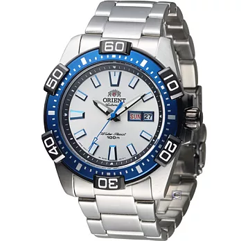 東方錶 ORIENT 競技運動機械錶 FEM7R003W 藍x白