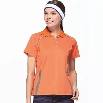 【SAIN SOU】台灣製涼感吸濕排汗POLO衫(女版)T16505-10M橘