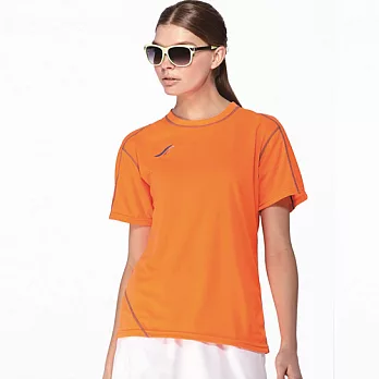 【SAIN SOU】台灣製吸濕排汗T恤(女版)T16513-05M橘紅