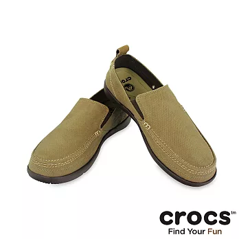 Crocs - 男 - 男士沃爾盧-卡其/深咖啡色39卡其/深咖啡色