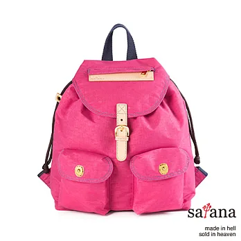 satana - 幸福小旅行後背包 - 覆盆子冰沙紅