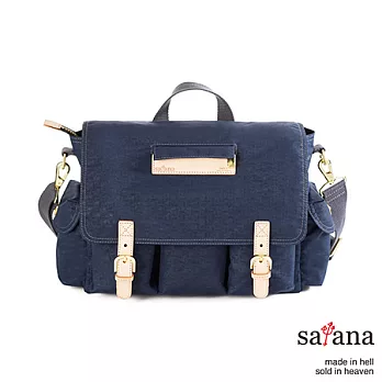 satana - 經典軍風 多way懷舊復古肩背包 - 深海軍藍