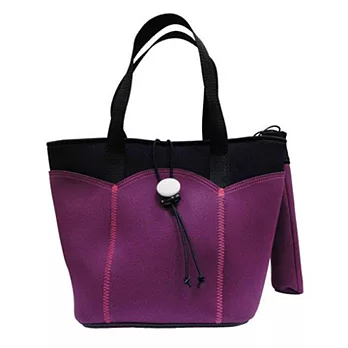 午餐袋兼外出小包袋+筷子袋-紫色
