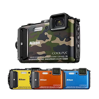 Nikon coolpix AW130 防水防震耐寒Wi-Fi機*(中文平輸)-相機清潔組+高透光保護貼迷彩