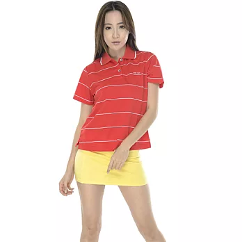 【SAIN SOU】MIT吸濕排汗短袖POLO衫T16105M白底紅細條