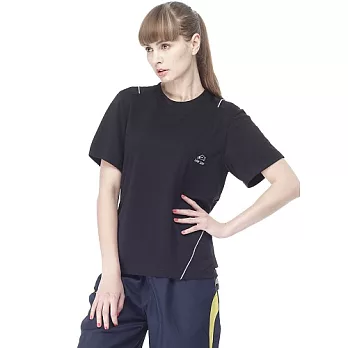 【SAIN SOU】MIT吸濕排汗短袖T恤(中性款)T26312-01M黑色