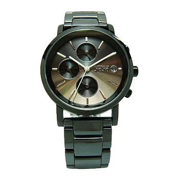 NATURALLY JOJO 鏡面下的美麗陶瓷時尚優質腕錶-黑-JO96873-85F