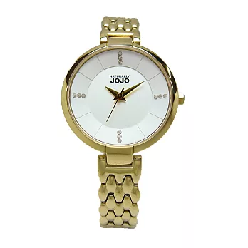Naturally JoJo 倫巴舞曲的美感晶鑽時尚優質腕錶-金-JO96865-80K