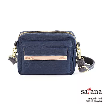 satana - 輕鬆隨行腰包/斜背兩用包 - 深海軍藍
