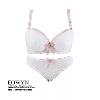 EOWYN．日系全棉調整型女士內衣套裝NYA026-8895#T-22/4色/現貨+預購白色32/70B