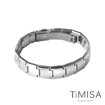 【TiMISA】雅緻時尚純鈦鍺手鍊(18公分）