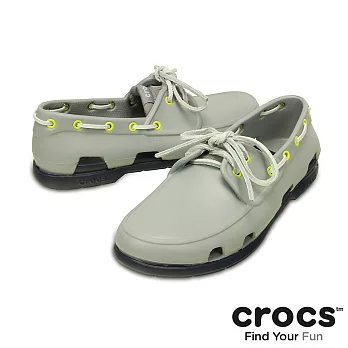 Crocs - 男 - 男士海灘帆船鞋-39深灰/深藍色