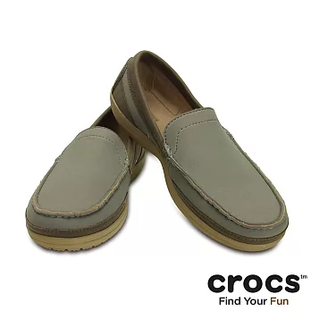 Crocs - 男 - 男士卡樂彩樂幅鞋-烟灰/滾草棕色39烟灰/滾草棕色